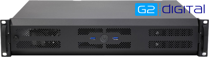 2U Nano Rack-mount PC for vMix video production switching, streaming & recording