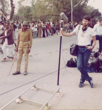 Martin on location in India for The Jewel In The Crown