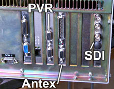 PVR SDI rear panel