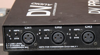 PSC DV Pro Mix 3 stereo portable audio mixer