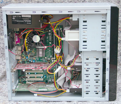 Used Matrox RTX100 editing PC with LCD monitor