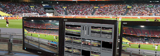 VidBlaster software vision switcher in action for sports broadcasting